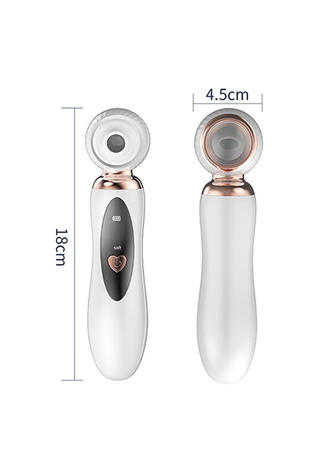 Photon Facial Pore Cleaner, Blackhead Remover Electronic Facial Pore Cleaner Acne Vacuum, Visual Rechargeable Blackhead Vacuum Facial Pore Cleaner-3 Suction Soft Silicone with 3 Probes - Image 2