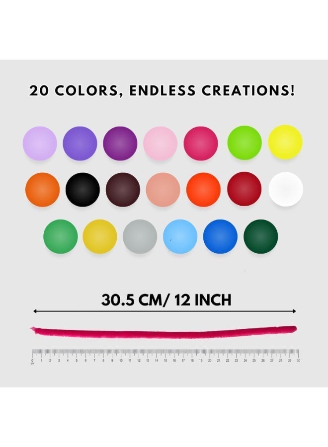 ChicAbode 280 قطعة من 12 بوصة طويلة لون فروي ، يمكن أن تكون عازمة بشكل تعسفي تويست بار ، ديي الإنتاج الإبداعي ، مشاريع فنية للأطفال ، والزينة ، والمدارس والفصول الدراسية ، والحرف اليدوية ، ومناسبة لجميع أنواع الاحتياجات . - Image 3