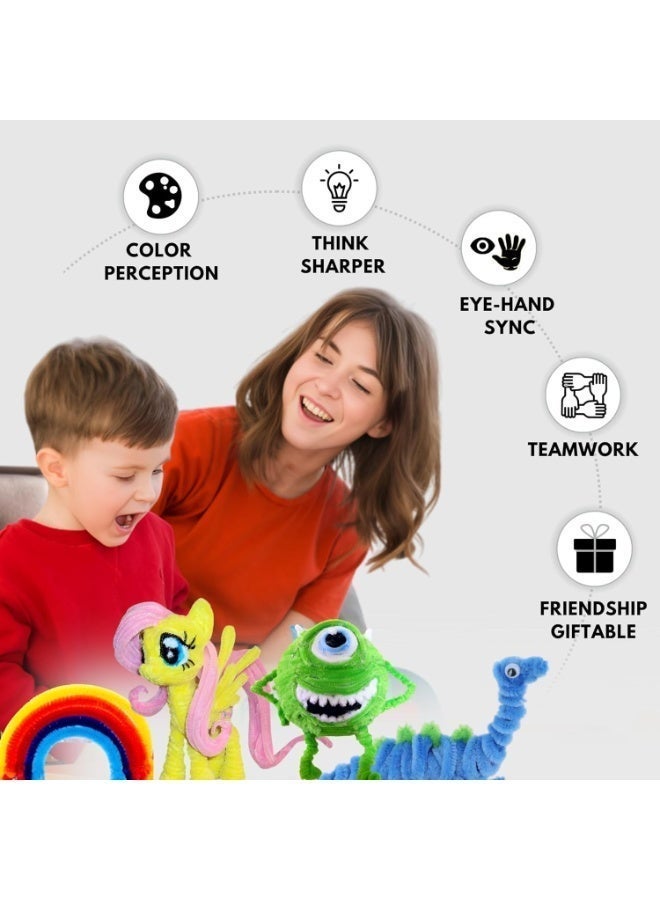 ChicAbode 280 قطعة من 12 بوصة طويلة لون فروي ، يمكن أن تكون عازمة بشكل تعسفي تويست بار ، ديي الإنتاج الإبداعي ، مشاريع فنية للأطفال ، والزينة ، والمدارس والفصول الدراسية ، والحرف اليدوية ، ومناسبة لجميع أنواع الاحتياجات . - Image 5