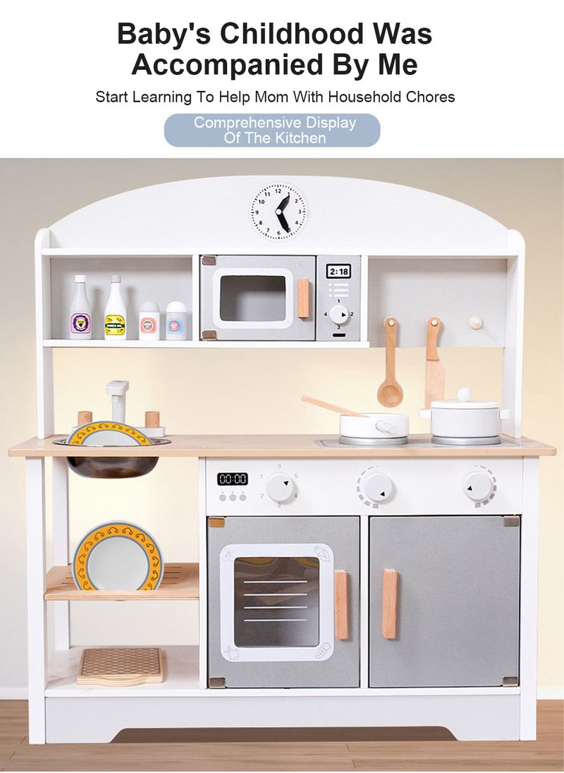 MaBaby Wooden Pretend Play Kitchen Toy Set Educational, Durable & Eco-Friendly for Endless Imaginative Play  - Image 2
