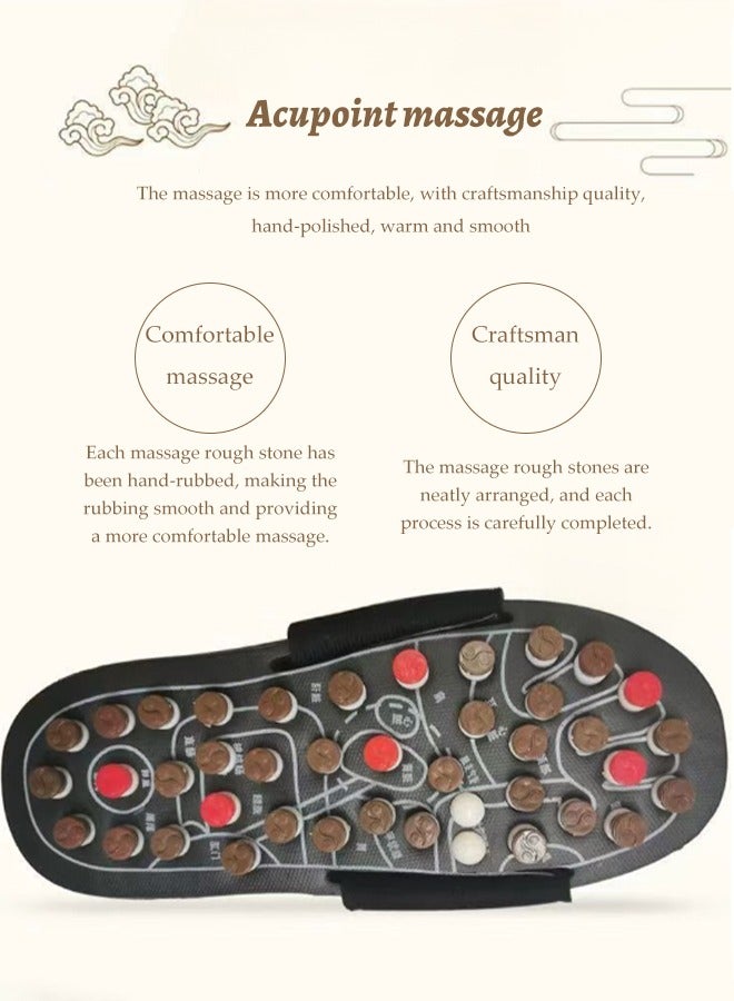 Loquat Massage Slippers for Plantar Fasciitis for Men Women, Acupuncture Slippers Plantar Pain Relief Non-Slip Massage Sandals Men Stress Relief for Bath, Relieve Heel Arch Arthritis Neuropathy Pain - Image 3