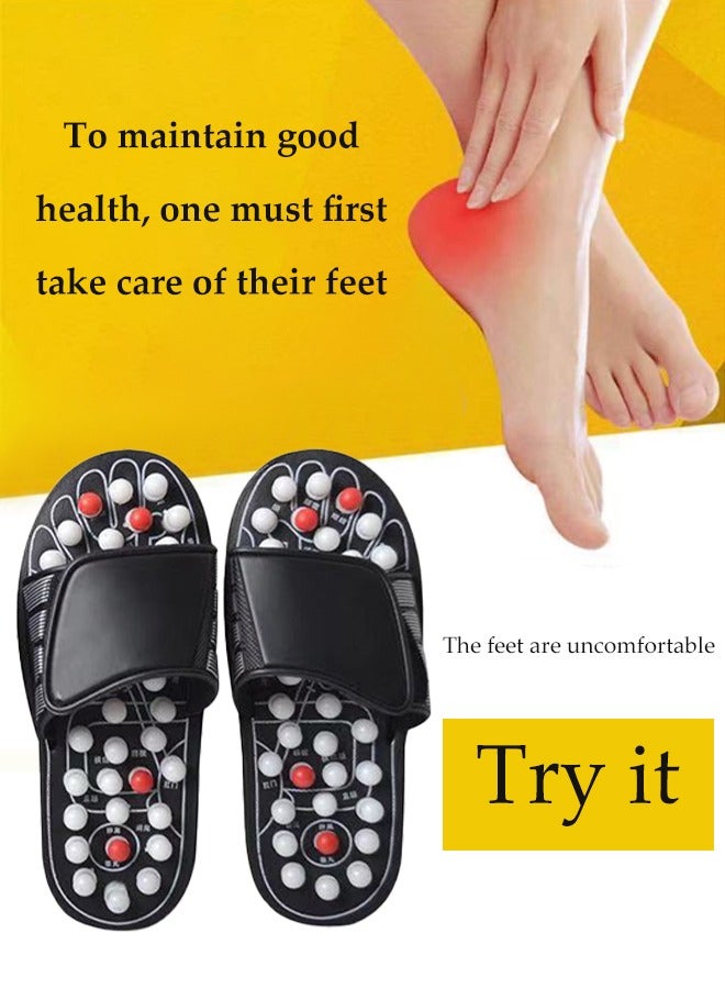 Loquat Massage Slippers for Plantar Fasciitis for Men Women, Acupuncture Slippers Plantar Pain Relief Non-Slip Massage Sandals Men Stress Relief for Bath, Relieve Heel Arch Arthritis Neuropathy Pain - Image 2