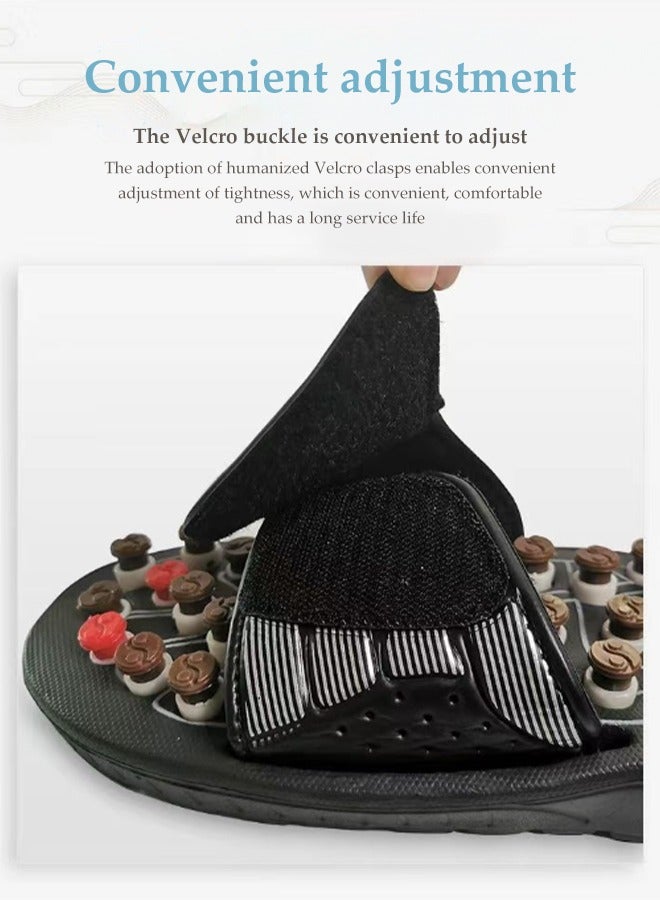 Loquat Massage Slippers for Plantar Fasciitis for Men Women, Acupuncture Slippers Plantar Pain Relief Non-Slip Massage Sandals Men Stress Relief for Bath, Relieve Heel Arch Arthritis Neuropathy Pain - Image 5