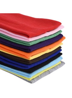 eBoot Eboot 12 Pcs Stretch Elastic Yoga Headbands Mixed Colors for Teens and Women  - Image 2