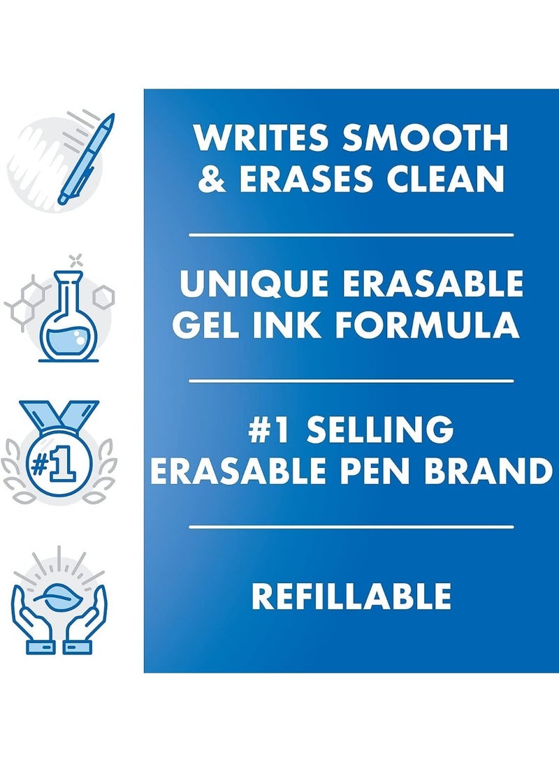 Pilot FriXion Ball Gel Ink Refills for Erasable Pens Fine Point 0.7 mm Pack of 3 Black - Image 4