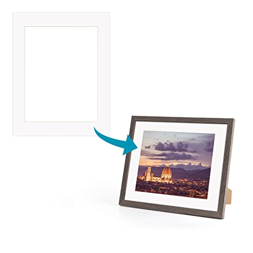 ZBEIVAN إطارات صور بيضاء ZBEIVAN 11x14 لمقاسات 8.5x11 مع قطع مائل للنواة - عبوة من 12 - Image 5