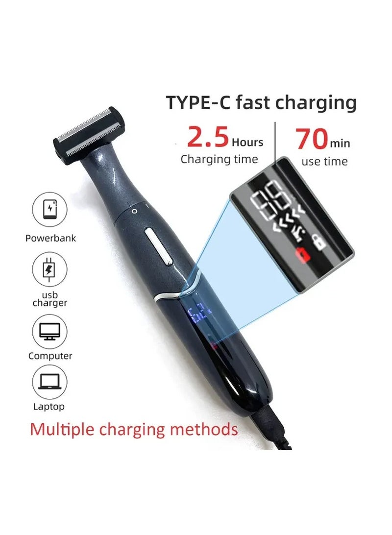 AROAQ Charging Multifunctional Women's Shaver Electric Eyebrow Trimmer Private Hair Remover Men's Shaver Nose Hair Remover - Image 5