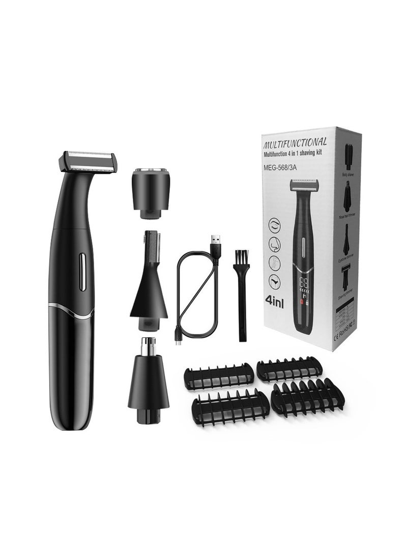 AROAQ Charging Multifunctional Women's Shaver Electric Eyebrow Trimmer Private Hair Remover Men's Shaver Nose Hair Remover - Image 1