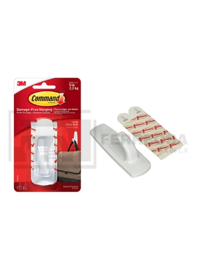 Command Utility Hook White Large 17003  - Image 2