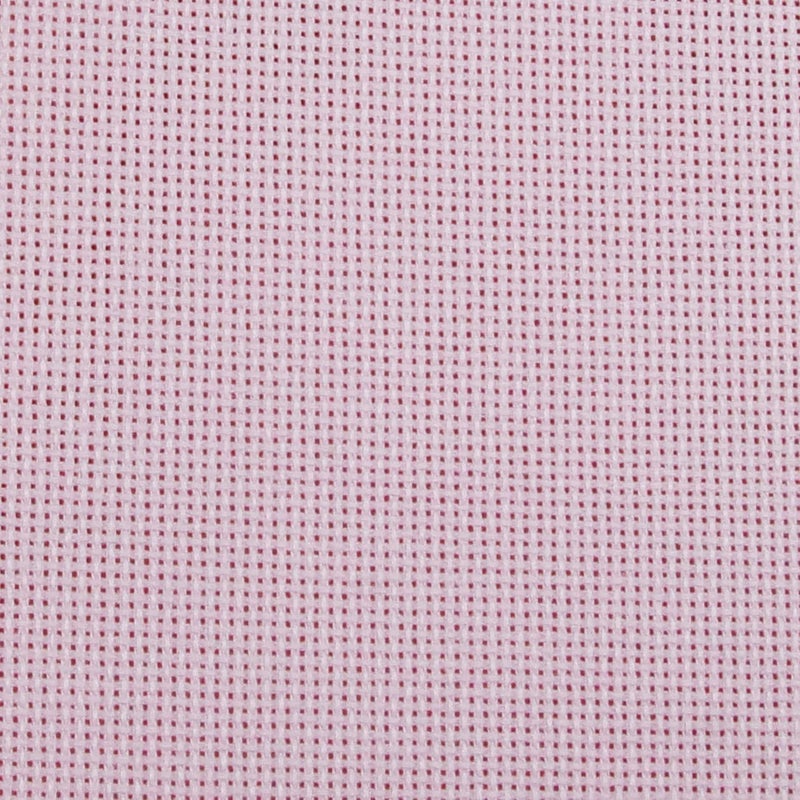 KCS 19" x 28"(48cmx72cm) 18CT Counted Cotton Aida Cloth Cross Stitch Fabric (Pink) - Image 1