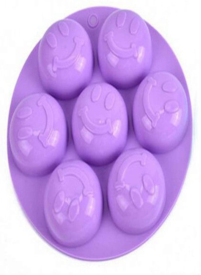 Bakefy Round Smiley FACE Smiley Face Cute Mold Smiling Shape Candy Ice Cube Tray Chocolate DIY Cute Cake - Image 1