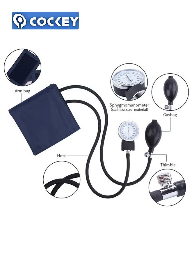 COCKEY Blood Pressure Monitor Kit，Manual Home Blood Pressure Monitor Kit With Large Adult Cuff And Stethoscope - Image 3