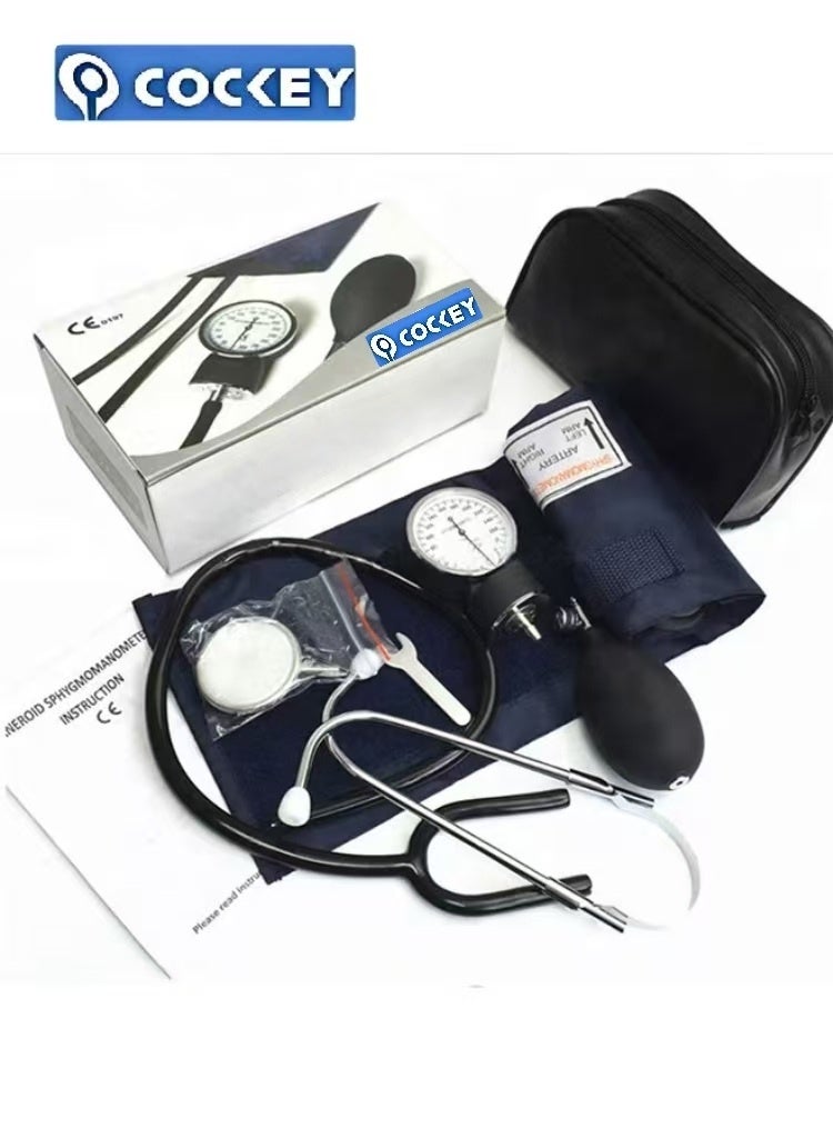 COCKEY Blood Pressure Monitor Kit，Manual Home Blood Pressure Monitor Kit With Large Adult Cuff And Stethoscope - Image 4