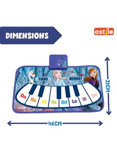 Estilo Estilo Floor Piano Mat for Kids & Toddlers | Baby Playing Mat with Music 11 Keys | Musical Toy Gift for Boys & Girls Age for 1-6 | Engaging Keyboard for Toddlers (Frozen)  - Image 2