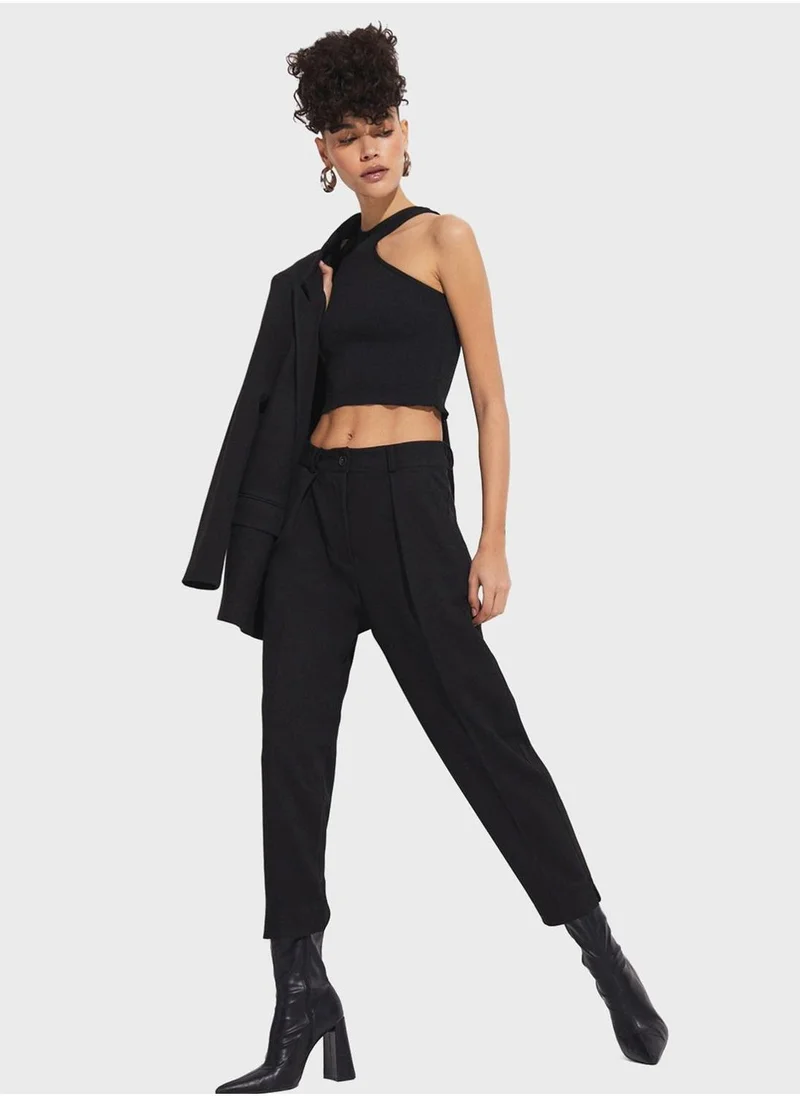 JUNE Pleated High Waist Pants