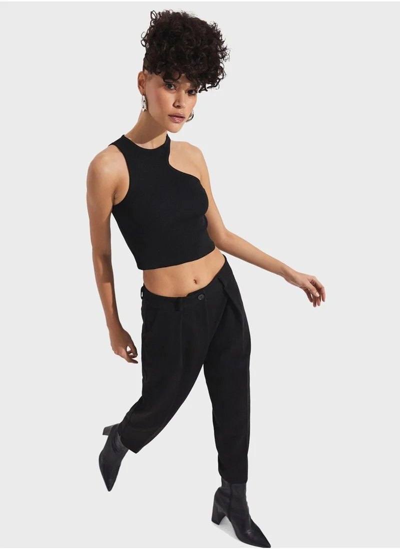 JUNE Pleated High Waist Pants