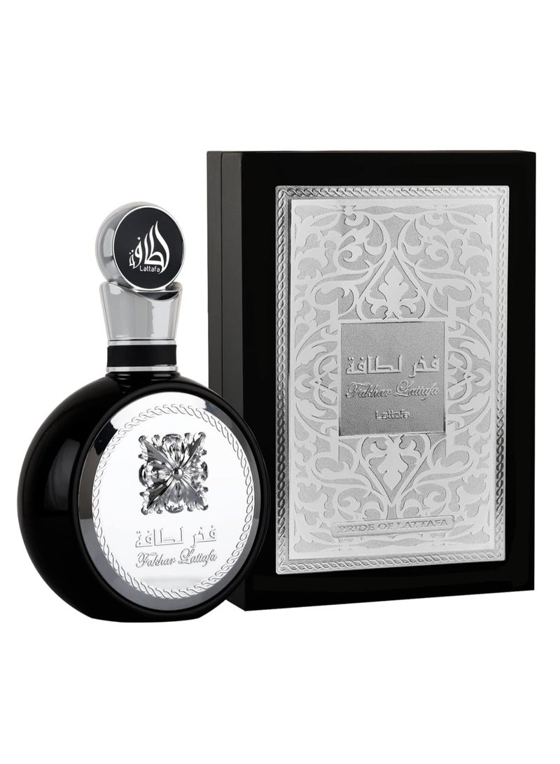 لطافة فخر لطافة سيلفر للرجال او دي بارفان 100 مل - Image 1