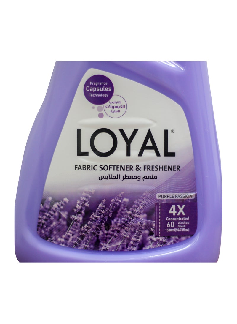 loyal Fabric Softener & Freshener Concentrated, Purple Passion, 750ml - Image 3
