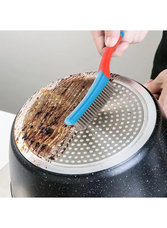 2 Pack Wire Brushes For Cleaning Heavy Duty Stainless Steel Scrubber With Rubber Grip Model BXGSZ 001 - Image 5