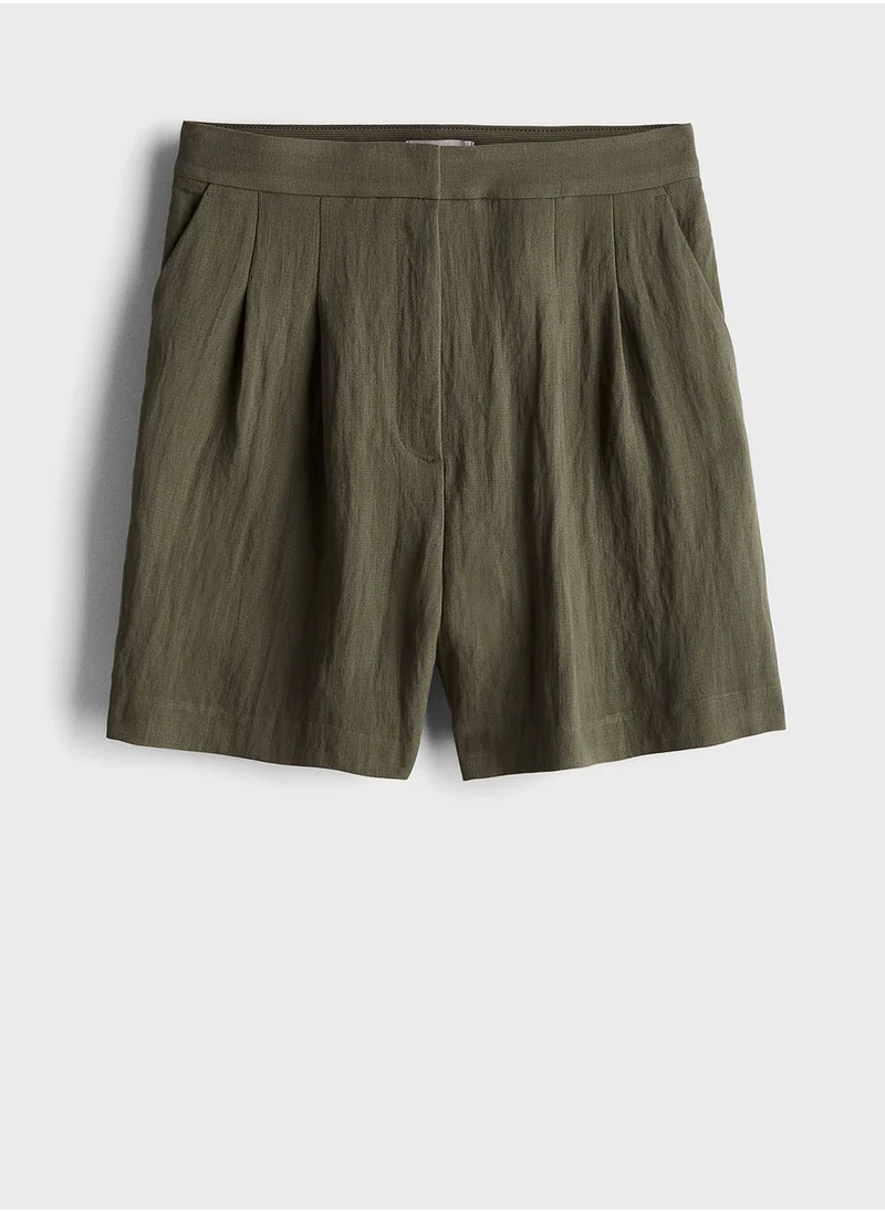 اتش اند ام Tiered High Waist Shorts