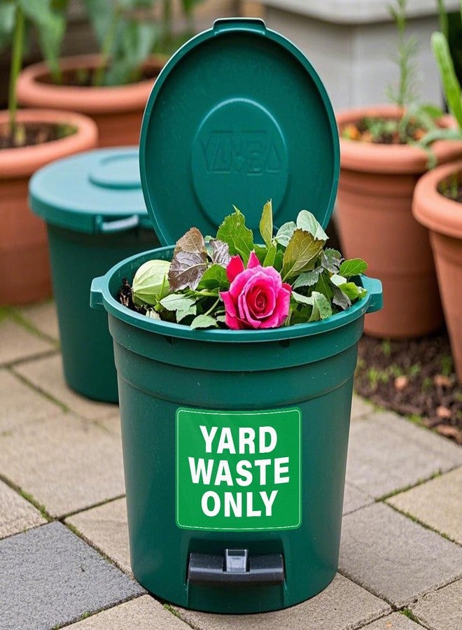YIKIADA 10 Pack Yard Waste Only Stickers for Trash Cans 10 × 7 Inches - Image 5