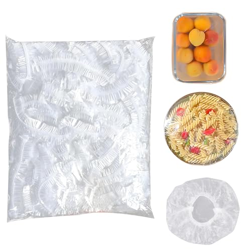 Yhalyea Plastic Bowl Covers Xl 100 Count Plastic Bowl Covers Elastic Reusable Covers 1019 Inch BowlsPlateLarge Bowl Cover MultiPurpose Kitchen Outdoor MustHave - Image 1