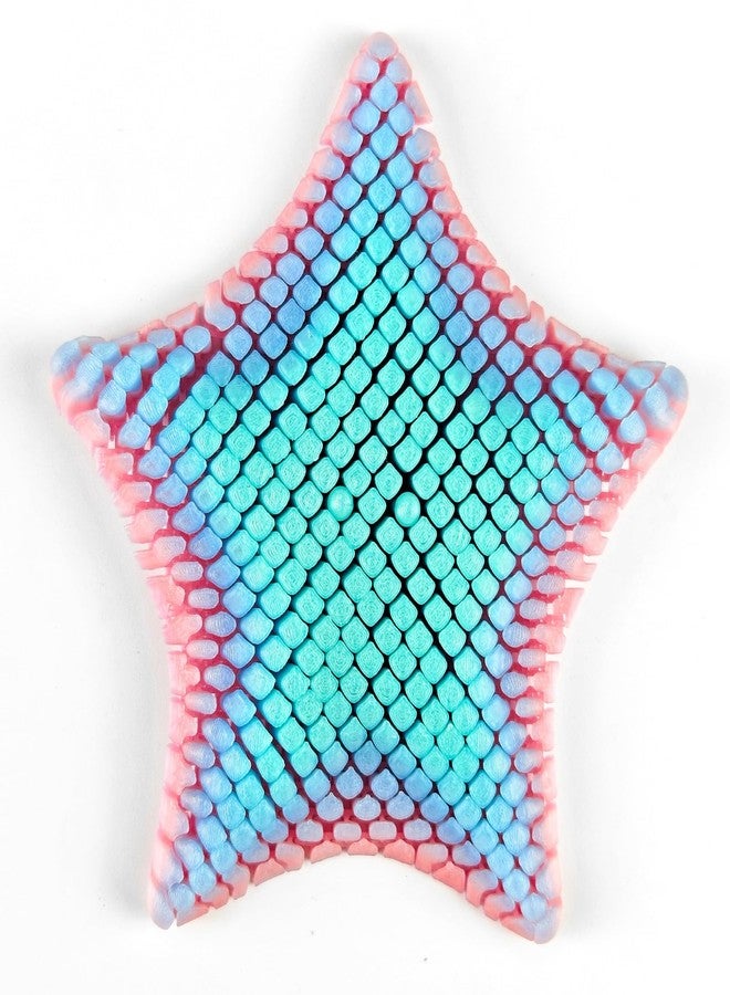 oyeftp 3D Printed Sensory Fidget Starfish, Squishy Fidget Desk Starfish Toy, Desk Decor, 3D Printed Starfish Glow in The Dark Colorful Fidget Toy, Perfect for Holiday, Birthday Gifts. Easter Basket Stuffers - Image 2