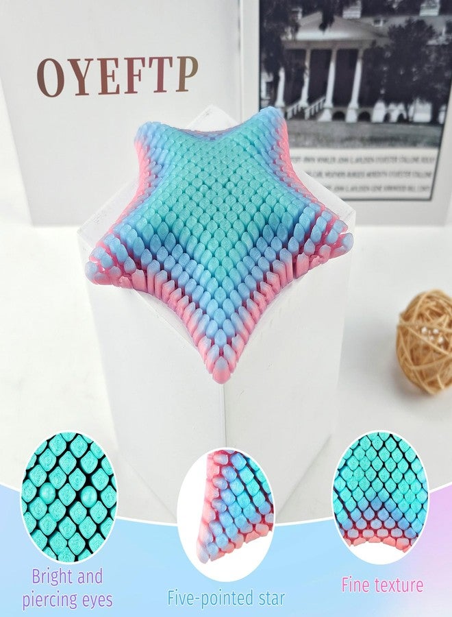 oyeftp 3D Printed Sensory Fidget Starfish, Squishy Fidget Desk Starfish Toy, Desk Decor, 3D Printed Starfish Glow in The Dark Colorful Fidget Toy, Perfect for Holiday, Birthday Gifts. Easter Basket Stuffers - Image 4