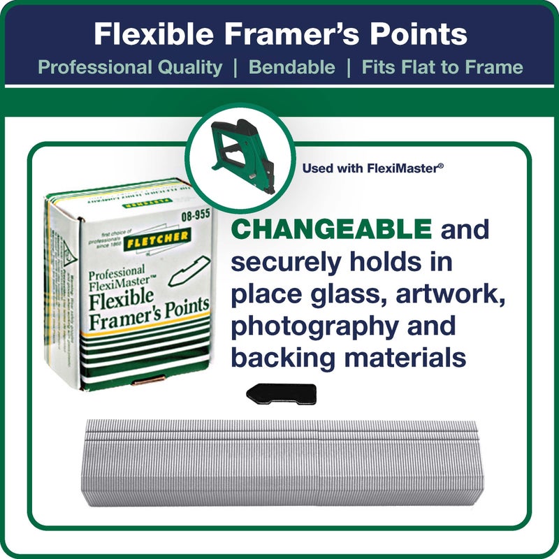 FletcherÂ® FlexiMasterÂ® Professional Picture Frame Point-Staple Driver - Used Geninue Flexi-Points-Staples - Image 4