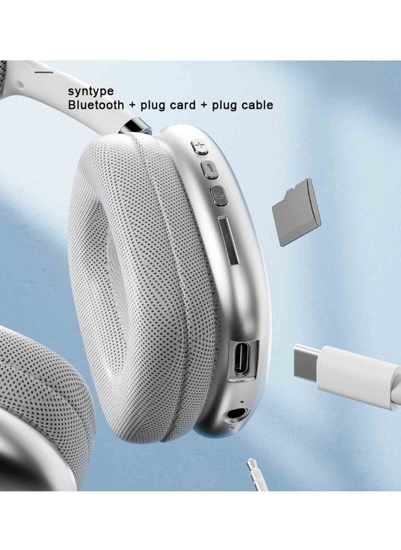 Wtech - P9 Best Quality Wireless Headset Over-Ear Headphone Grey - Image 1