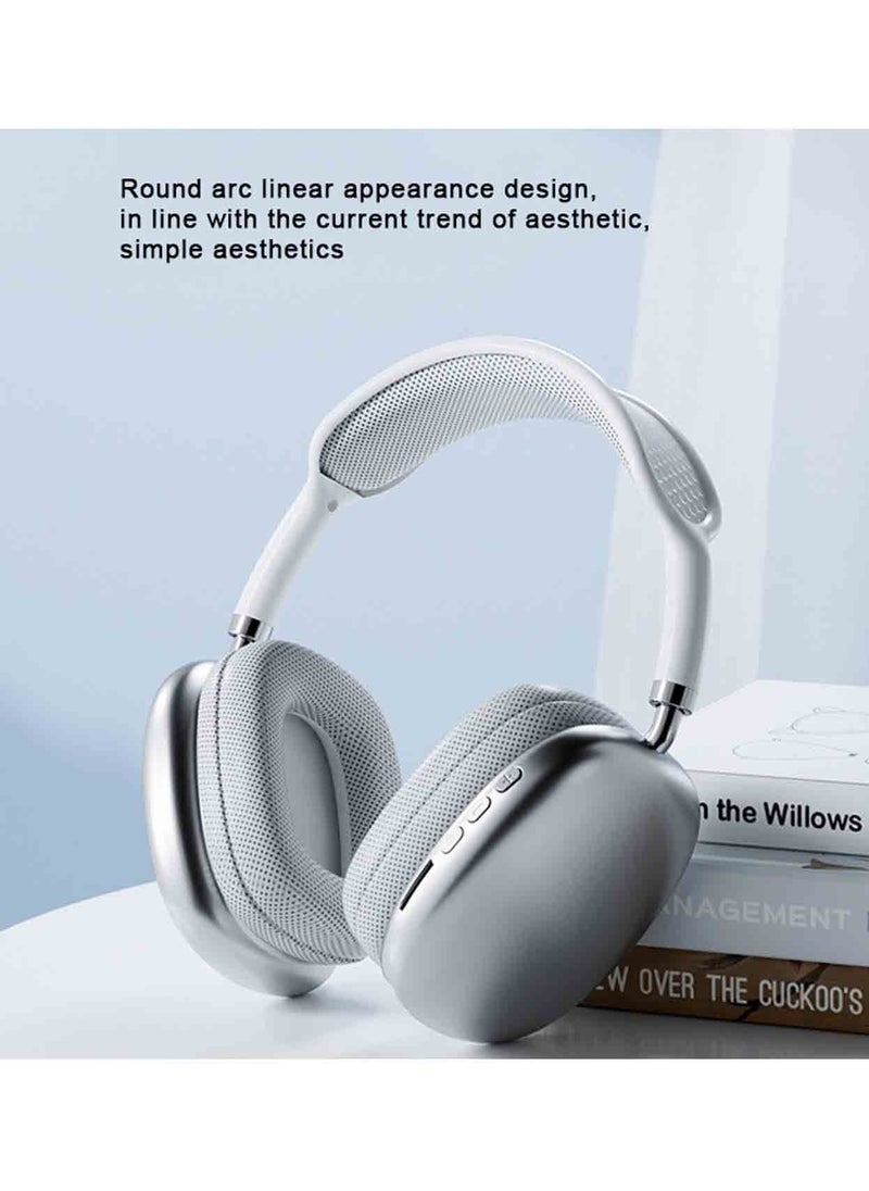 Wtech - P9 Best Quality Wireless Headset Over-Ear Headphone Grey - Image 1