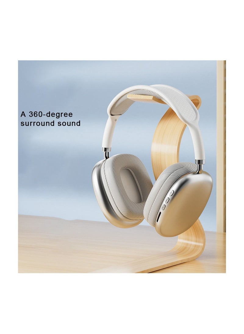 Wtech - P9 Best Quality Wireless Headset Over-Ear Headphone Grey - Image 1