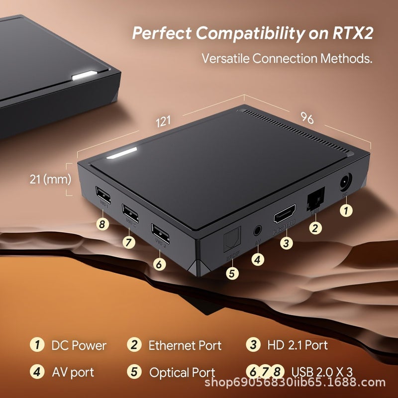 RT-X2 Android14 TVBox Realtek1325 يدعم AI-PQ مشغل الشبكة - Image 2
