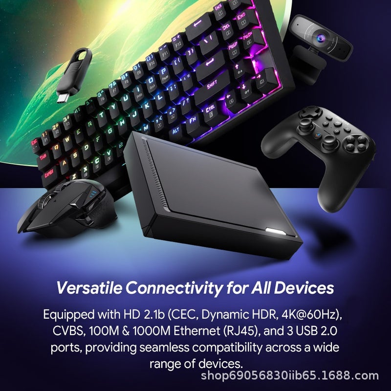 RT-X2 Android14 TVBox Realtek1325 يدعم AI-PQ مشغل الشبكة - Image 3