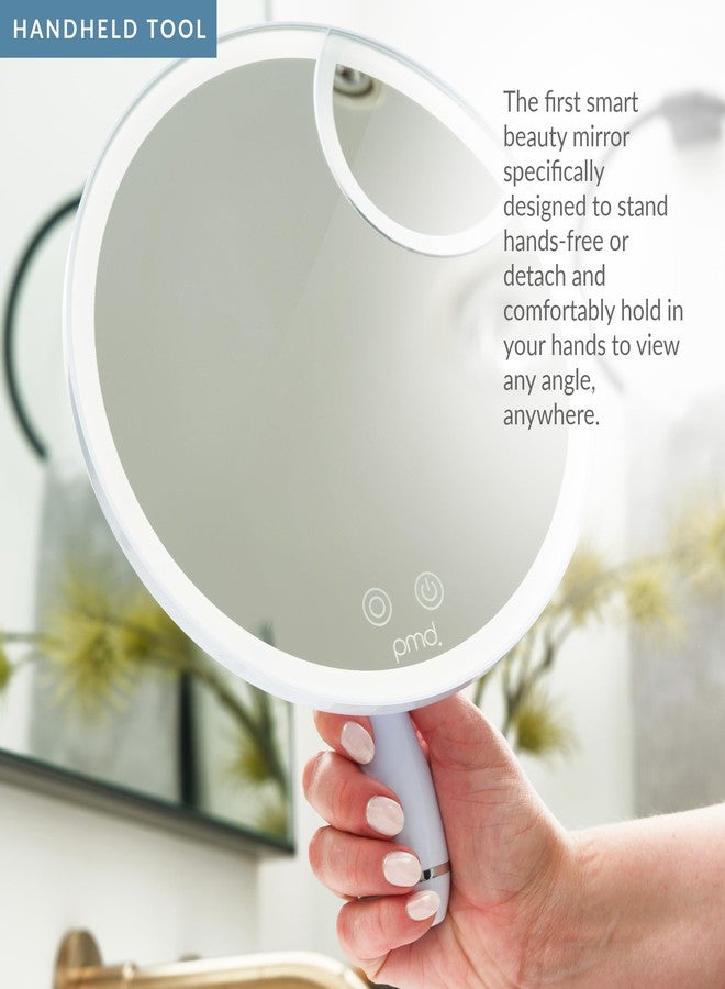 PMD Beauty مرآة مكياج LED من PMD Beauty Reflect Pro مع أضواء - تقنية TriLume - مرآة تجميل محمولة - ثلاثة أوضاع، دوران 360°، تكبير 5X، جاهزة للسفر - Image 5