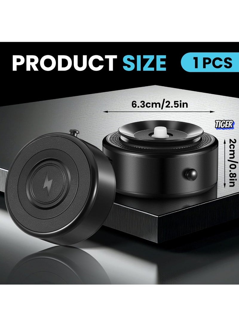 TIGER Vacuum Suction Magnetic Car Phone Holder – 2.5 x 0.8 Inch Rechargeable Suction Mount, 360° Rotatable, Compatible with iPhone 12/13/14/15, Universal Cell Phone Magnet Mount - Image 2