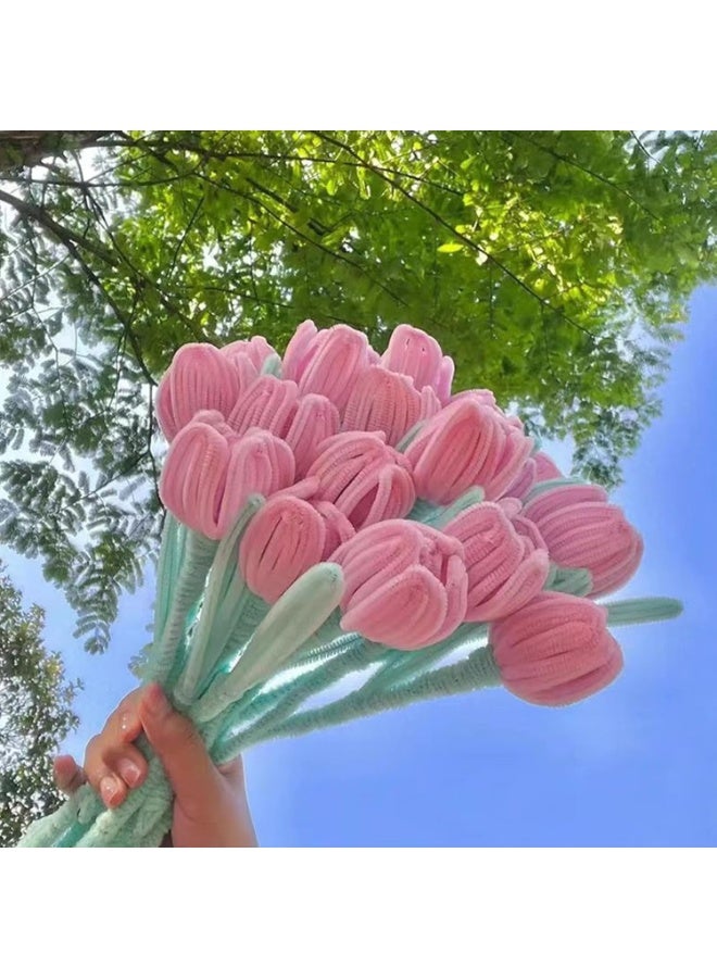 200PCS Pipe Cleaners, Chenille Stems, Multi-Color Pipe Cleaners Craft, Fuzzy Sticks Craft Supplies, Arts and Crafts for Creative Handmade DIY Project Decorations（7 Macaron Colors) - Image 2