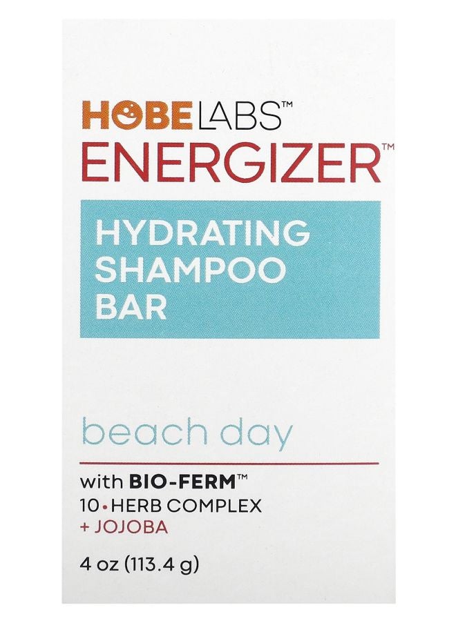 Hobe Labs Energizer Hydrating Shampoo Bar Beach Day 4 oz (113.4 g)