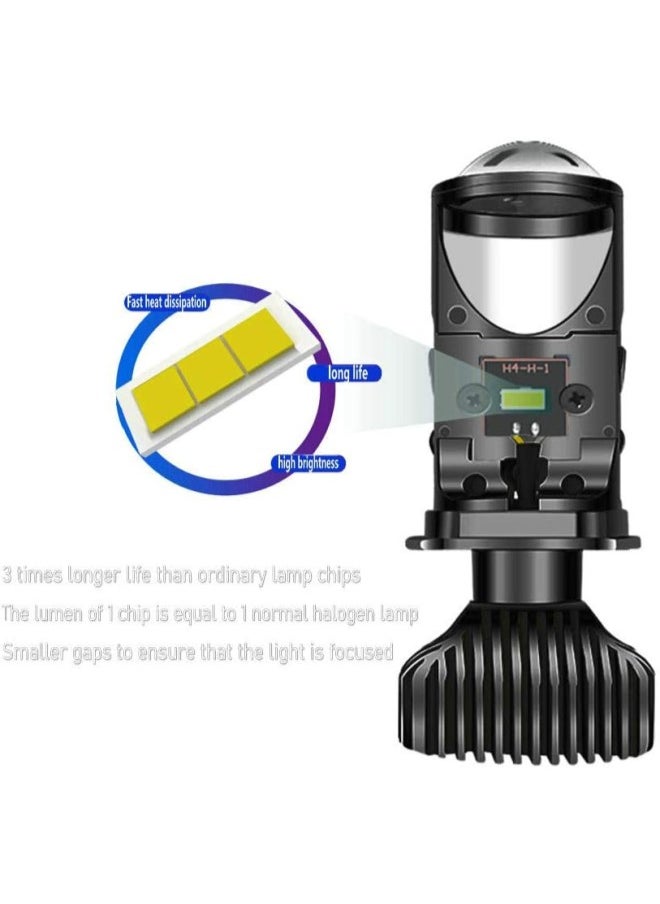 1 Pair 45W H4 9003 Bi LED Projector LED Headlight Lens Canbus Headlamp Retrofit High Low Beam Solve Astigmatism Problem 35W 5500K 8000LM Car Motorcycle - pzsku/Z4B5718D92F2188C4ADACZ/45/_/1736741760/82a0e983-2793-410d-a5ea-1052a70abe0d