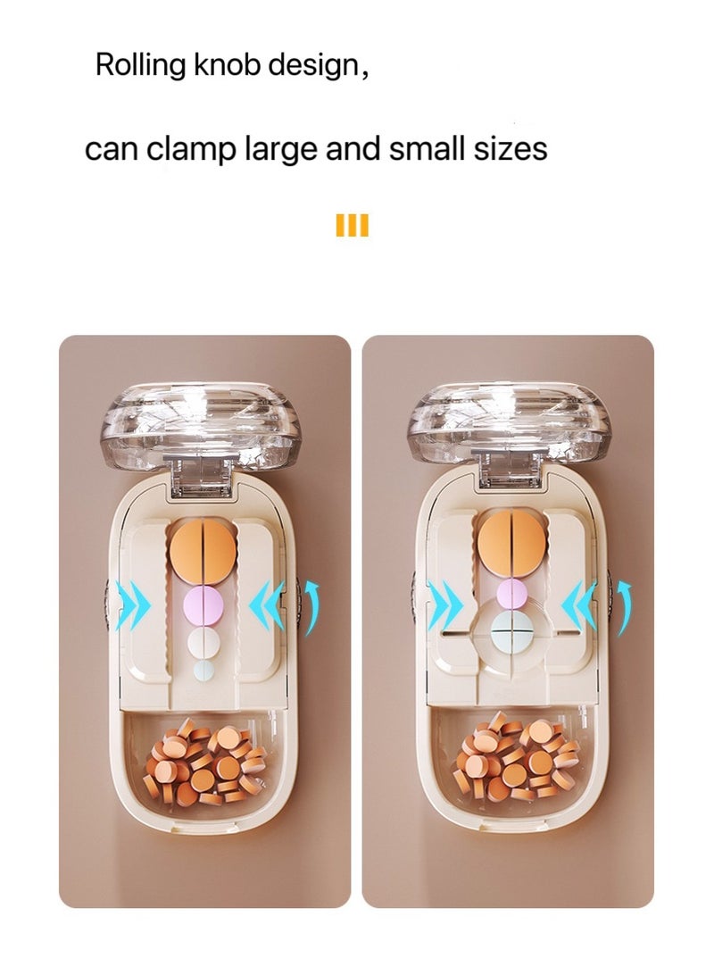 Pill Cutter and Divider, Portable Medication Dispenser, Accurate Tablets Splitter, One-to-Two, a Quarter Pill Splitter, Convenient Pill Case Organizer  , Precise Cutting of Medicine Into Halves or Four Halves, And a Portable Pill Storage Box - Image 5