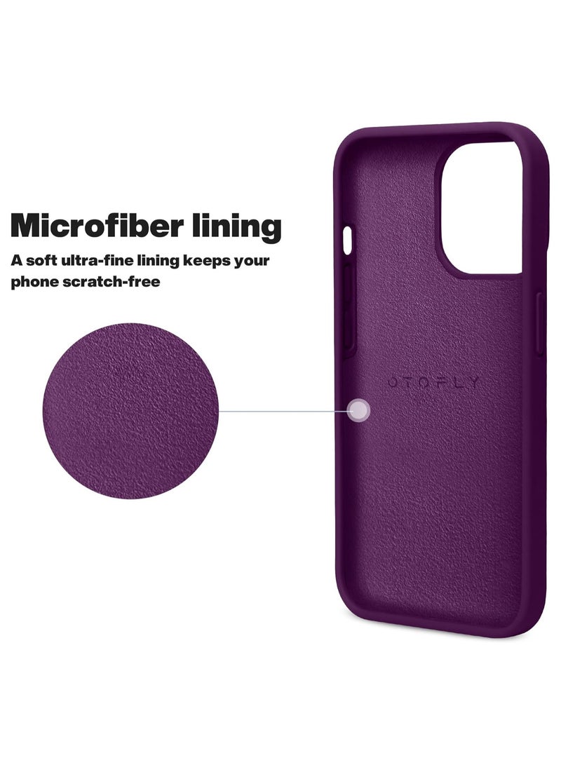 Silicone Case Compatible with iPhone 13 Pro Max, Slim Liquid Silicone, Layers of Soft Gel Rubber Shockproof, Protective Phone Case Cover with TPU Lining Compatible With iPhone 13 Pro Max (Deep Purple) - Image 4