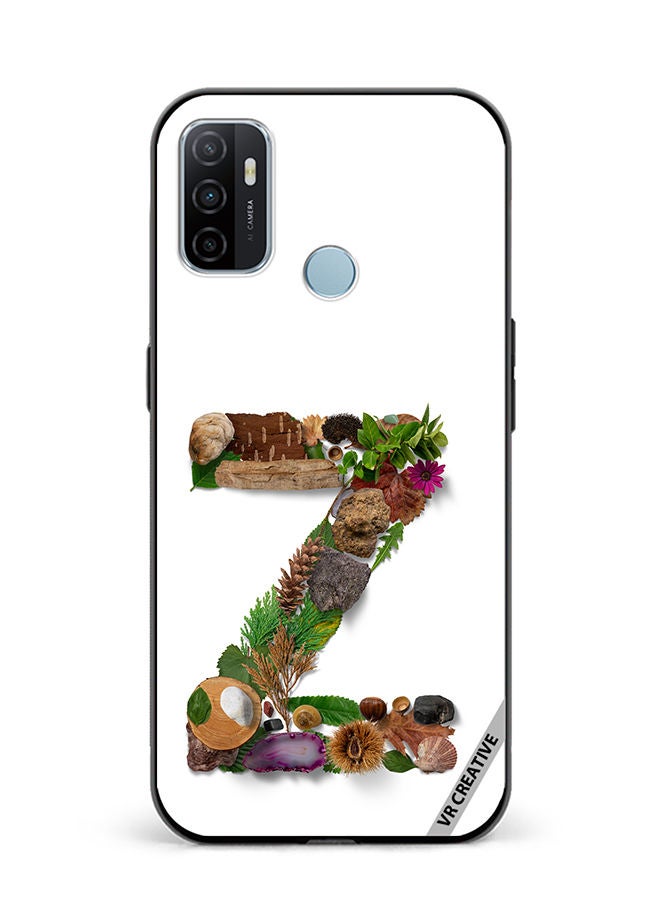 VR CREATIVE Protective Case Cover For Oppo A53 Alphabet Z Design Multicolour - Image 1