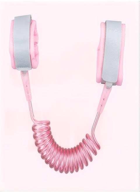 Children's Anti-Lost Safety Wristband, Fixed Head Ordinary Pink (OPP Bag) 2 Meters