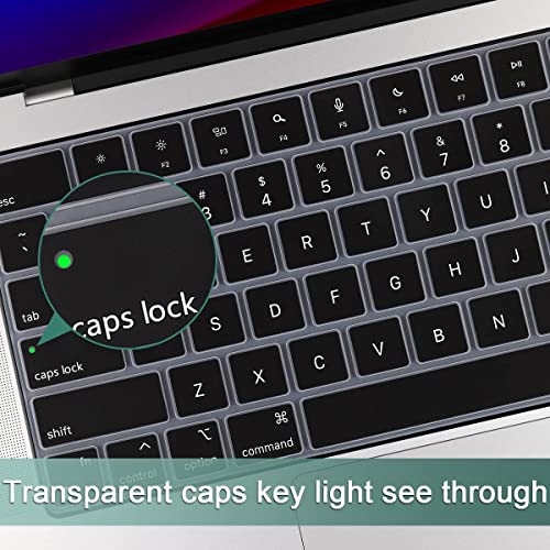 OJOS Keyboard Protector Compatible with 2025-2021 MacBook Pro 14 16 inch M4 M3 M2 M1 Pro/Max, Air 15" 13.6" A3240 A3113 A2681 A3241 A3114 A3112 A3185 A3401 A3403 A3186 A2442 Cover, Black - Image 4