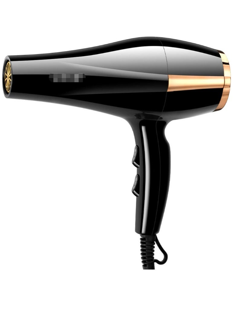 مجفف شعر 2400 واط، خفيف الوزن وقوي، مع وقت تجفيف سريع، تحكم في سرعتين، سهل الاستخدام وفعال، أسود - Image 3