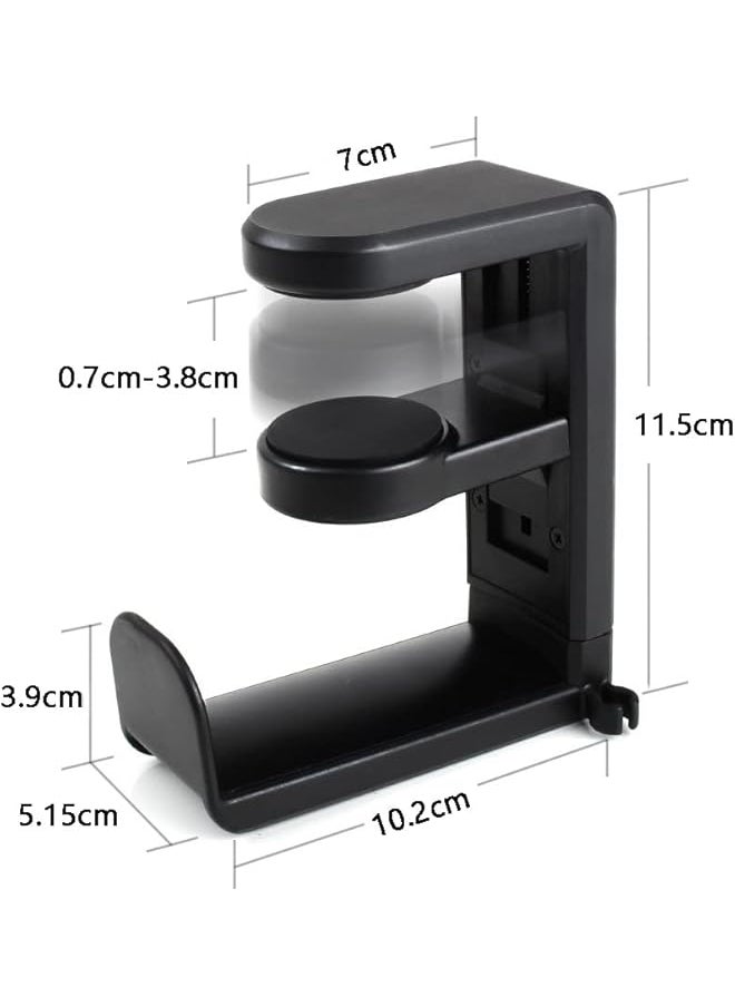 X spring Headphone Stand Hanger Headphone Hook Holder With Adjustable Rotating Arm Clamp & Cable Organizer Universal Stand For Gaming Headset  - Image 4