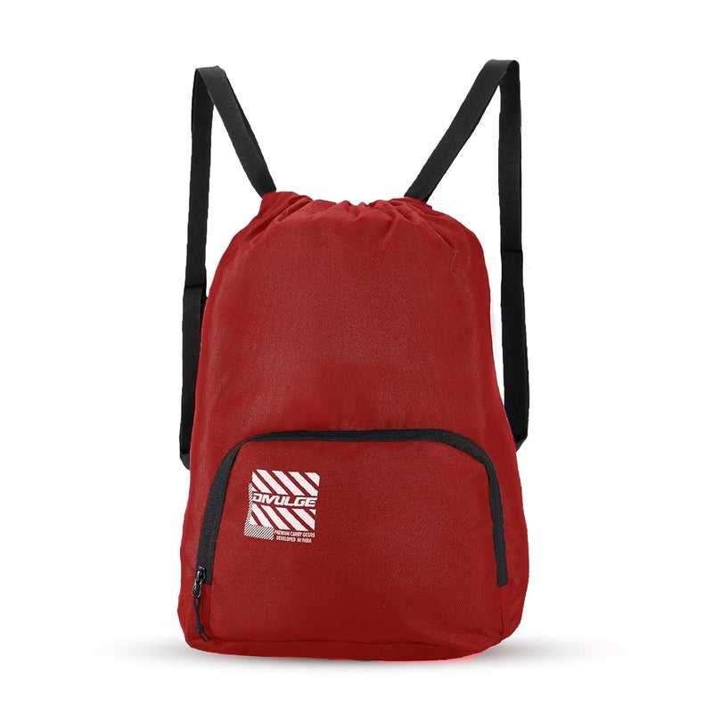 DIVULGE Meteor18 liters Polyester Drawstring bag, daypack Gym bag Rucksack Backpack With Zip Pocket - Image 1