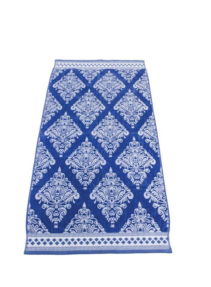 بروماس منشفة حمام - 70 سم × 140 سم، منشفة ناعمة 520 جرام لكل متر مربع، 100% قطن (أزرق). - Image 4