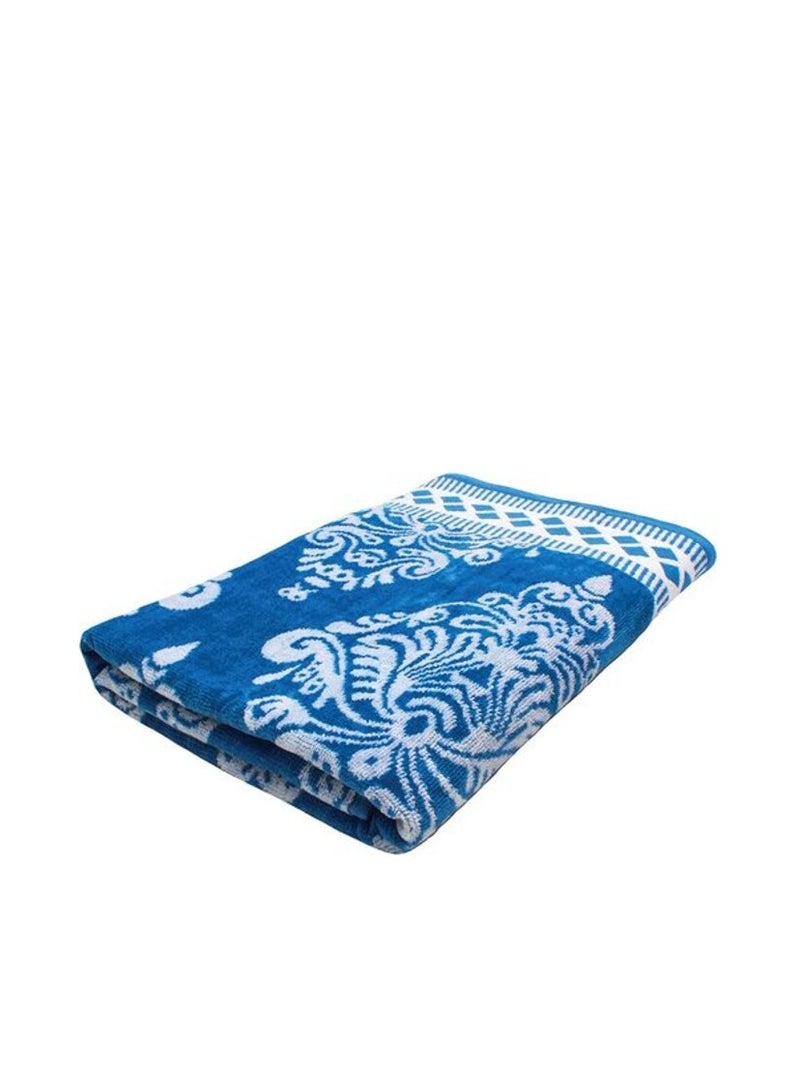 بروماس منشفة حمام - 70 سم × 140 سم، منشفة ناعمة 520 جرام لكل متر مربع، 100% قطن (أزرق). - Image 3