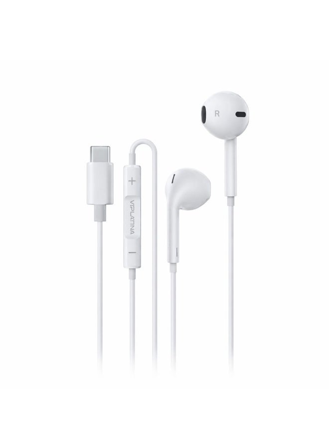 في آي بي لاتينا سماعات أذن سلكية Viplatina HF10 (من النوع C) - صوت HiFi، مع ميكروفون وأداة تحكم - Image 3